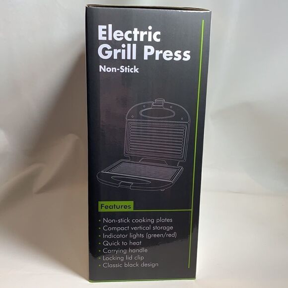 Intertek Electric Grill Press Non Stick Compact Quick 120VAC 60Hz 750W New Box - Picture 2 of 4